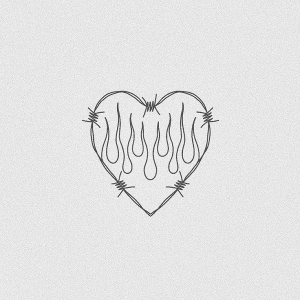 Сердце эскиз Минимализм