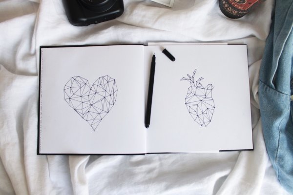 Рисунки Эстетика легкие для скетчбука