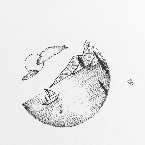 Эстетичные рисунки карандашом лёгкие