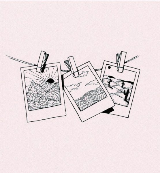 Рисунки для скетчбука лёгкие маленькие