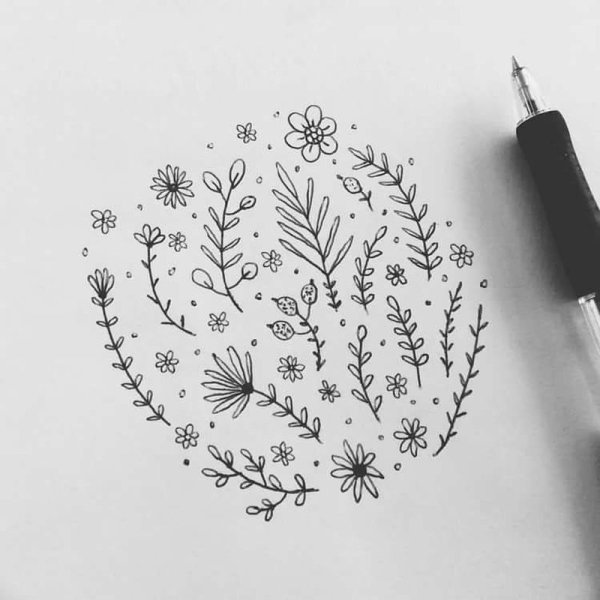 Узоры для скетчбука лёгкие