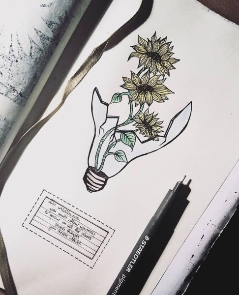 Красивые рисунки карандашом для скетчбука