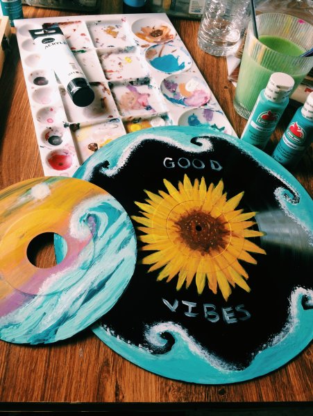 Разрисованные пластинки