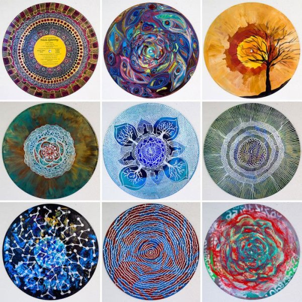 Разрисованные пластинки