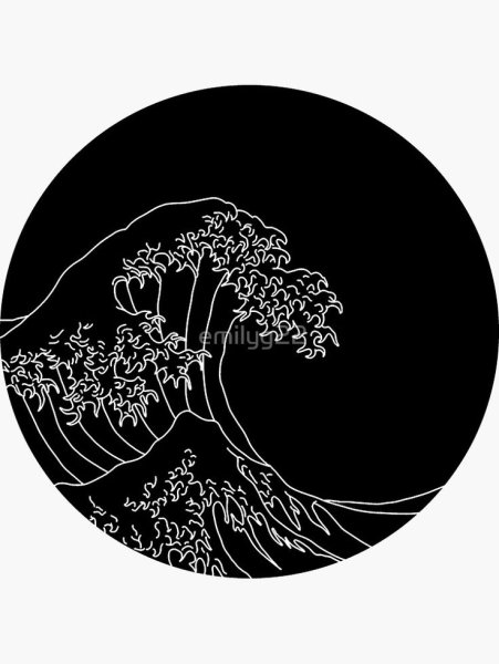 Наклейки чб Эстетика