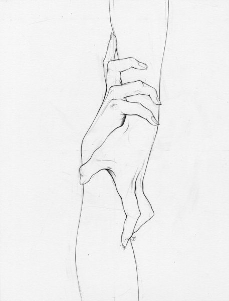 Руки карандашом для срисовки