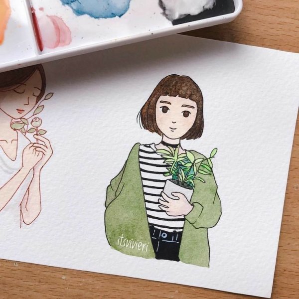 Лёгкие рисунки для скетчбука маркерами