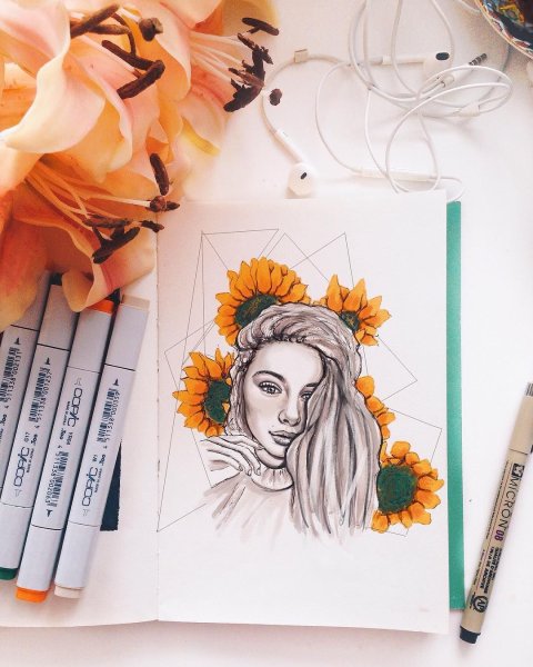 Скетчбук для рисования маркерами