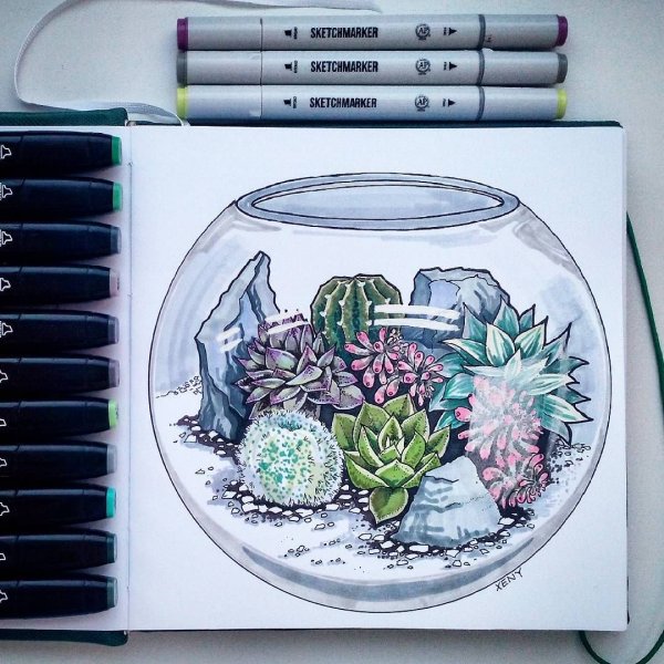 Рисунки в скетчбук продукты