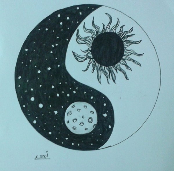 Луна для срисовки карандашом