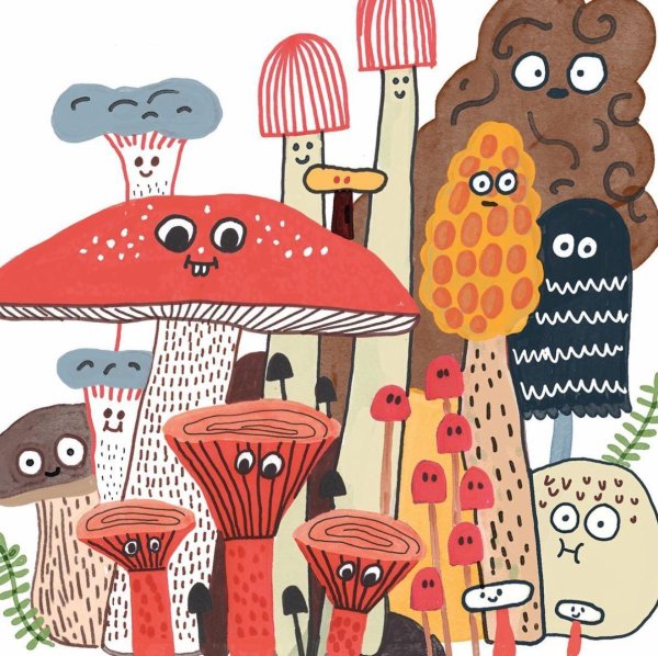 Goblincore aesthetic грибы