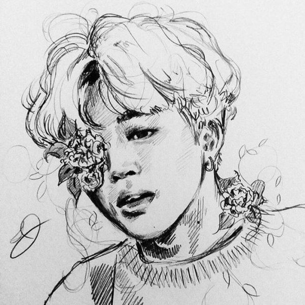 BTS Чимин эскиз