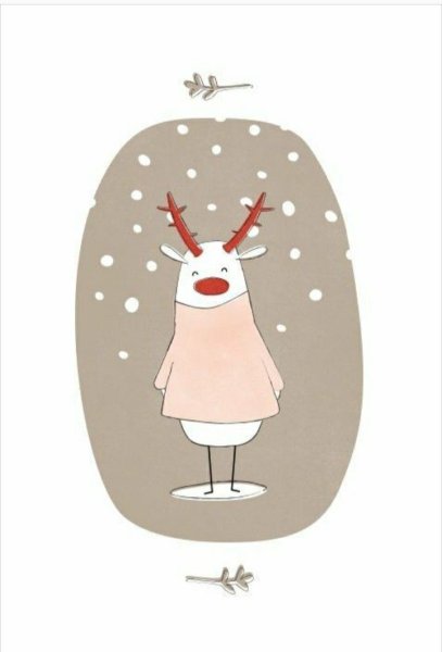 Открытка новый год Минимализм