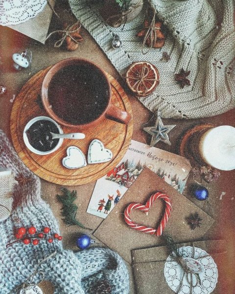 Эстетичные новогодние рисунки