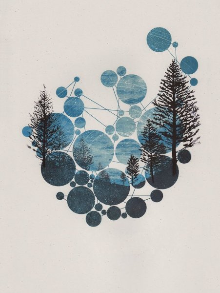 Зимние постеры в скандинавском стиле