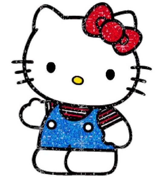 Хеллоу Китти на белом фоне