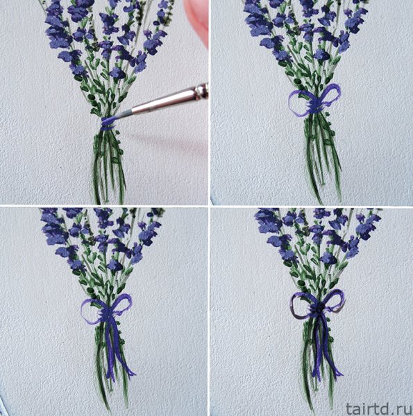 Легки1 рисунок лаванды