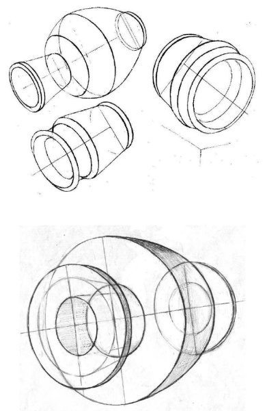 Цилиндр в перспективе