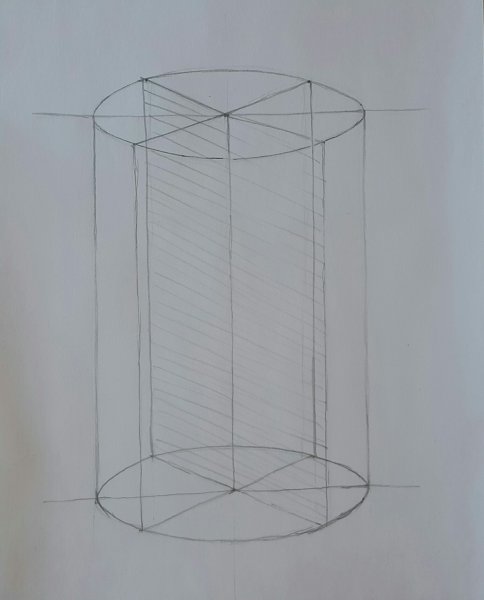 Линейно конструктивный рисунок гипсовых фигур