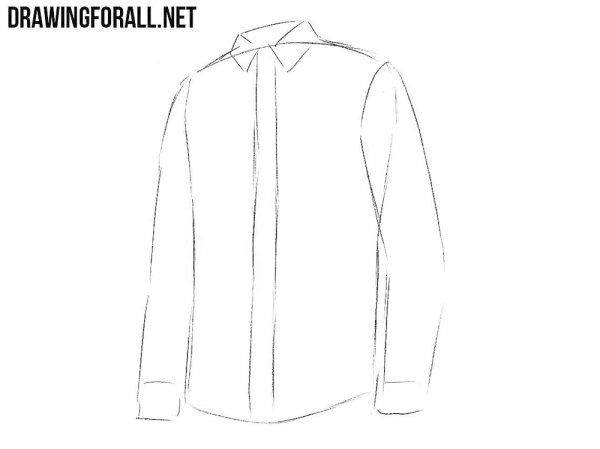 Нарисовать рубашку поэтапно