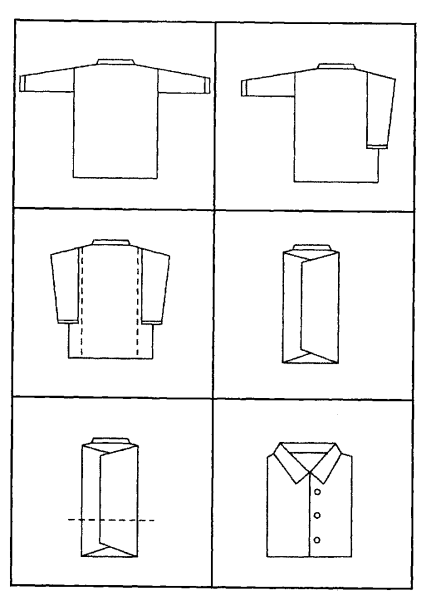 Складывание рубашки