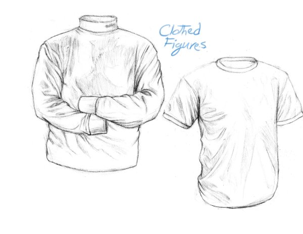 Рубашка рисовать на человеке