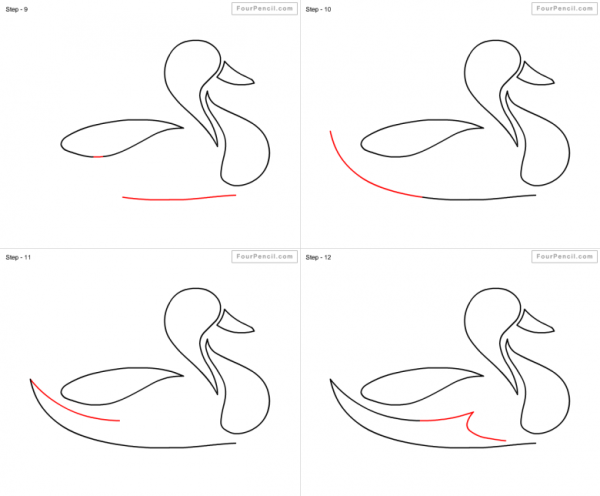 Как нарисовать утку