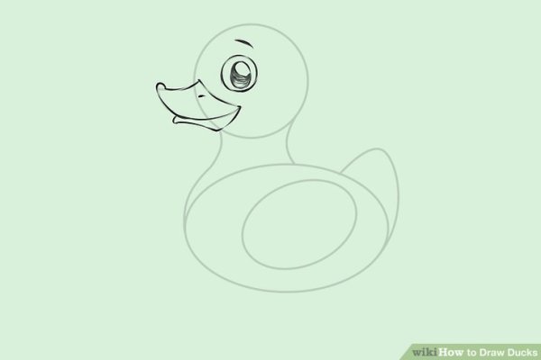 Утенок рисунок легкий