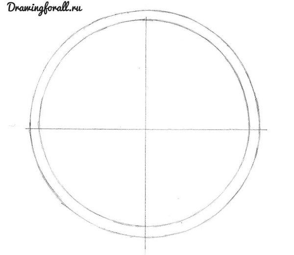 Рисование часы пошагово