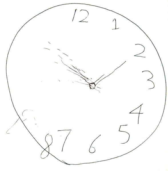 Рисунок часов карандашом
