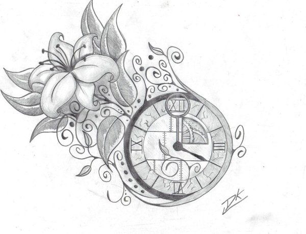 Часы "карандаши"