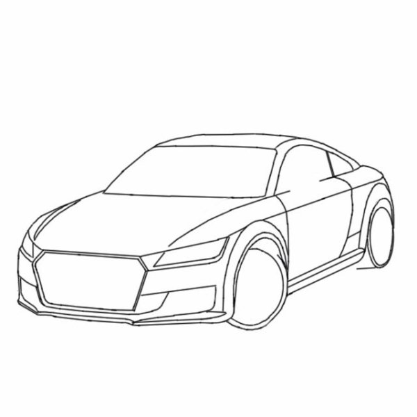 Audi TT рисунок