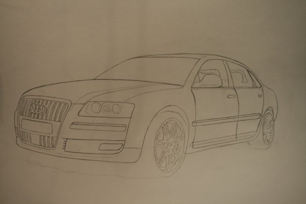 Audi a8 рисунок