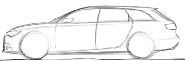 Ауди нарисовать легко
