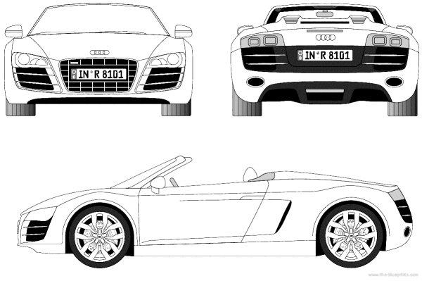 Audi r8 Blueprint