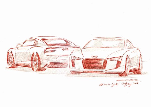 Раскраска Audi e-tron