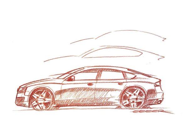 Ауди рисунок