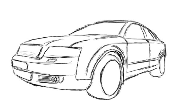 Ауди рисунок