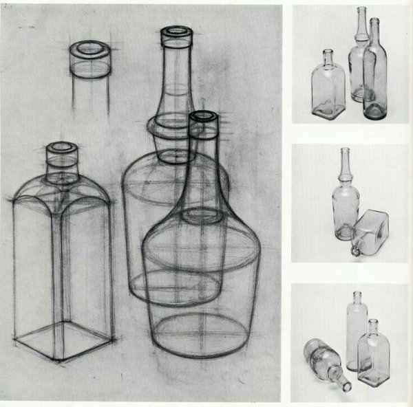 Конструктивное построение бутылки