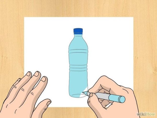 Нарисовать бутылку поэтапно