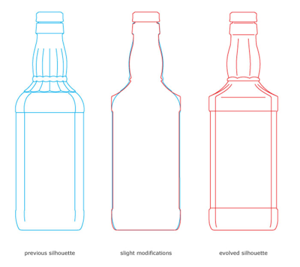 Бутылка эскиз