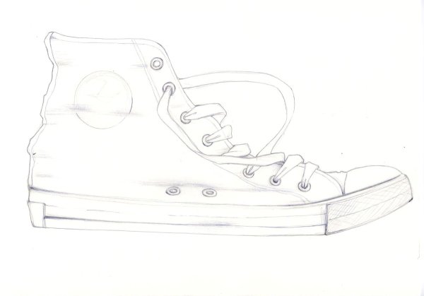 Рисуем кеды поэтапно