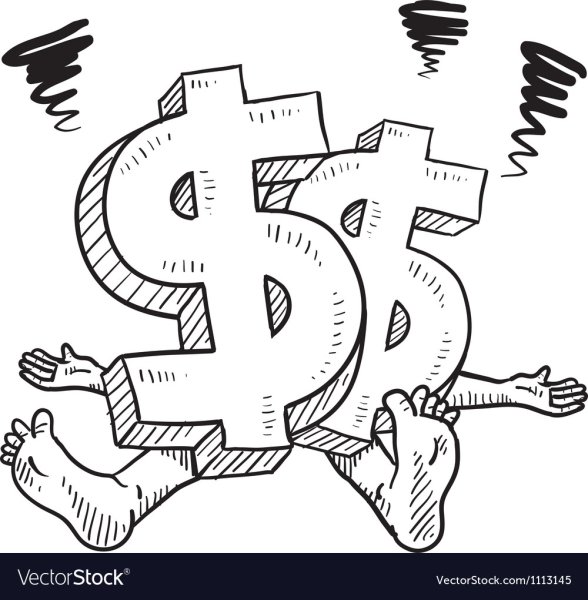 Интересные рисунки доллара