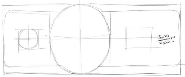 Поэтапное рисование денег