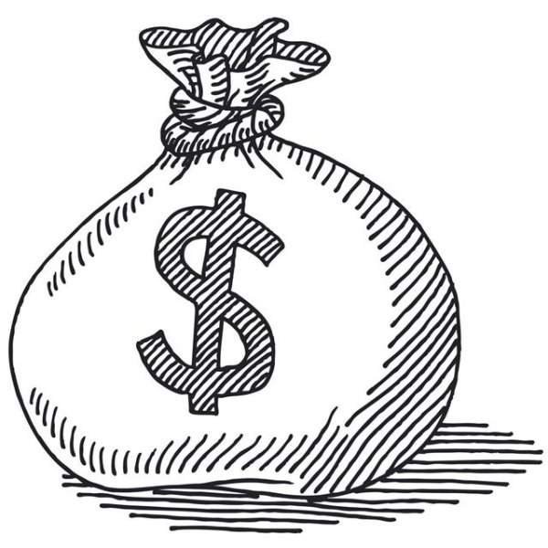 Знак доллара эскиз