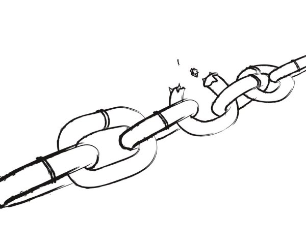 Разорванная цепь рисунок