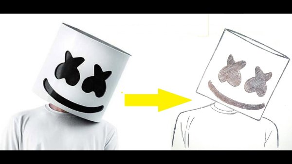 Маршмеллоу карандашом легко