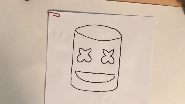 Легкие рисунки маршмеллоу поэтапно