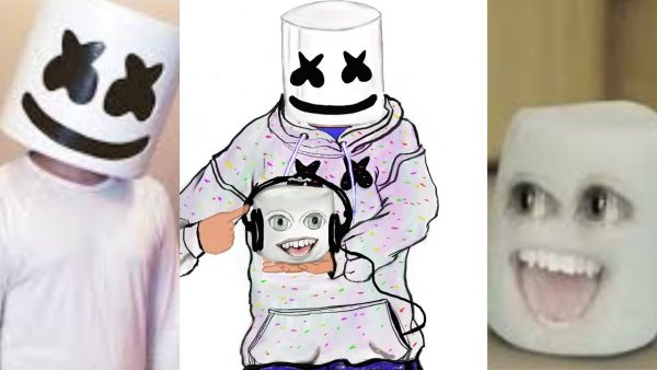 Marshmallow нарисовать