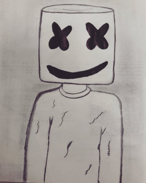 Маршмеллоу для рисования карандашом